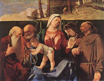 Lorenzo Lotto : Madonna and Child with Saints II